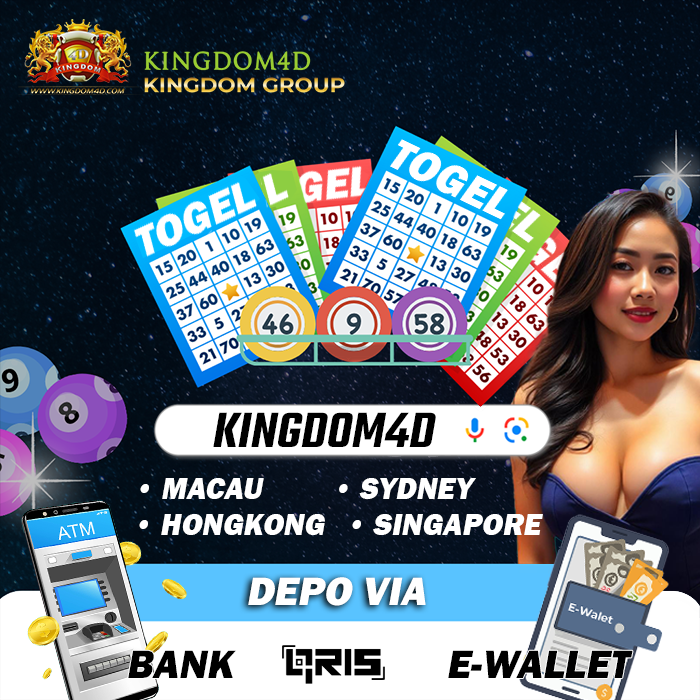 Banner KINGDOM4D yang menampilkan berbagai pasaran togel